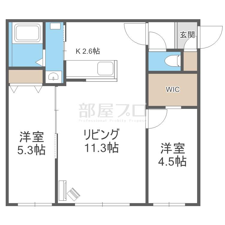 APPLAISE GATEWAY(2LDK/4階)の間取り写真