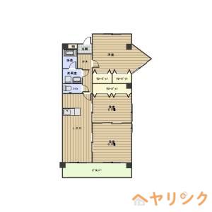 セブン仲田(3LDK/7階)の間取り写真