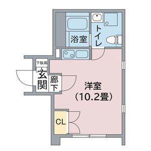 アーバン栄(1DK/6階)の間取り写真
