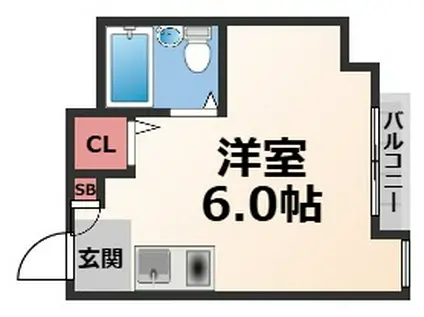 フォンタルナウII(ワンルーム/3階)の間取り写真