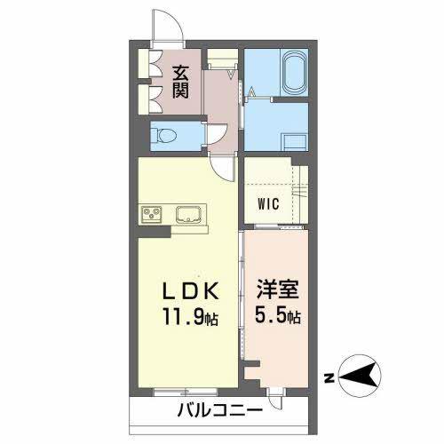 サンセイ・マンションVI(1LDK/2階)の間取り写真