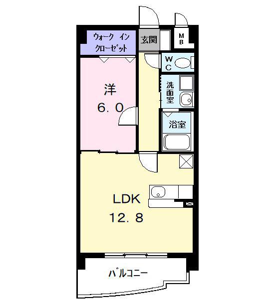グランツ コート(1LDK/2階)の間取り写真