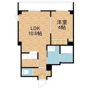 アンビエンテ131(1LDK/5階)の間取り写真