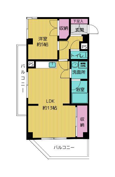 フォルテプラザ(1LDK/3階)の間取り写真