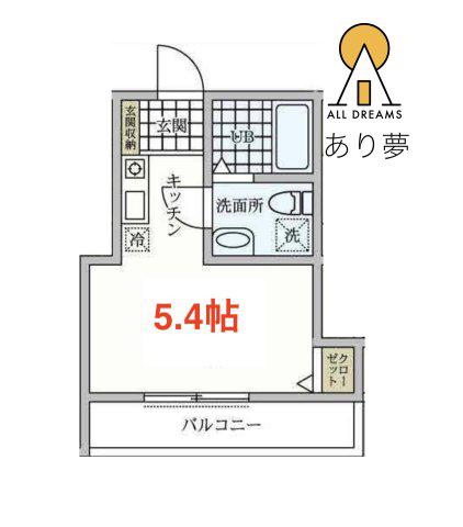 ダイヤモンドヒルズ横浜屏風ヶ浦(ワンルーム/2階)の間取り写真