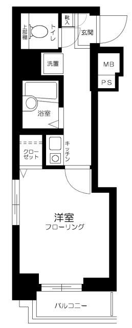 サンテミリオン渋谷道玄坂(1K/8階)の間取り写真