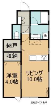 ブリッジフィールド(1LDK/1階)の間取り写真