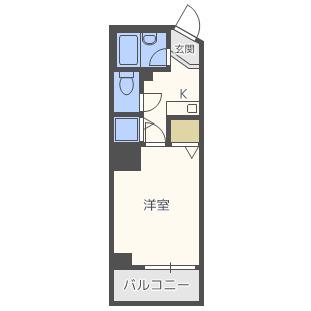 TATディナスティ西本町(1K/6階)の間取り写真