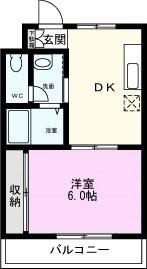 ラピュタ・マンション(1DK/3階)の間取り写真
