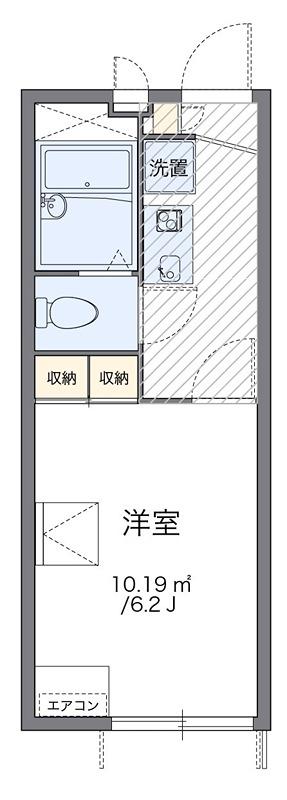 ラエスペランサ(1K/1階)の間取り写真