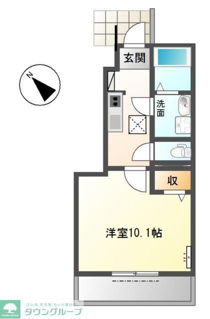 ART MAISON(1K/1階)の間取り写真