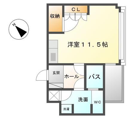 千種タワーヒルズ(ワンルーム/5階)の間取り写真