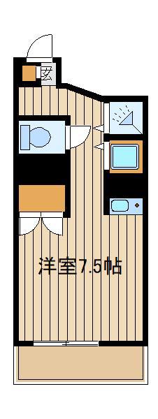 マンションルレーヴワン(ワンルーム/3階)の間取り写真