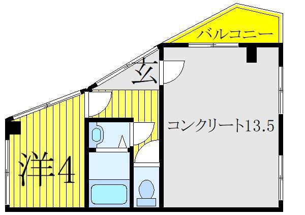 豊川マンション(2DK/1階)の間取り写真