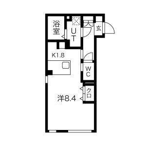 WELL COURT KANDA(ワンルーム/5階)の間取り写真