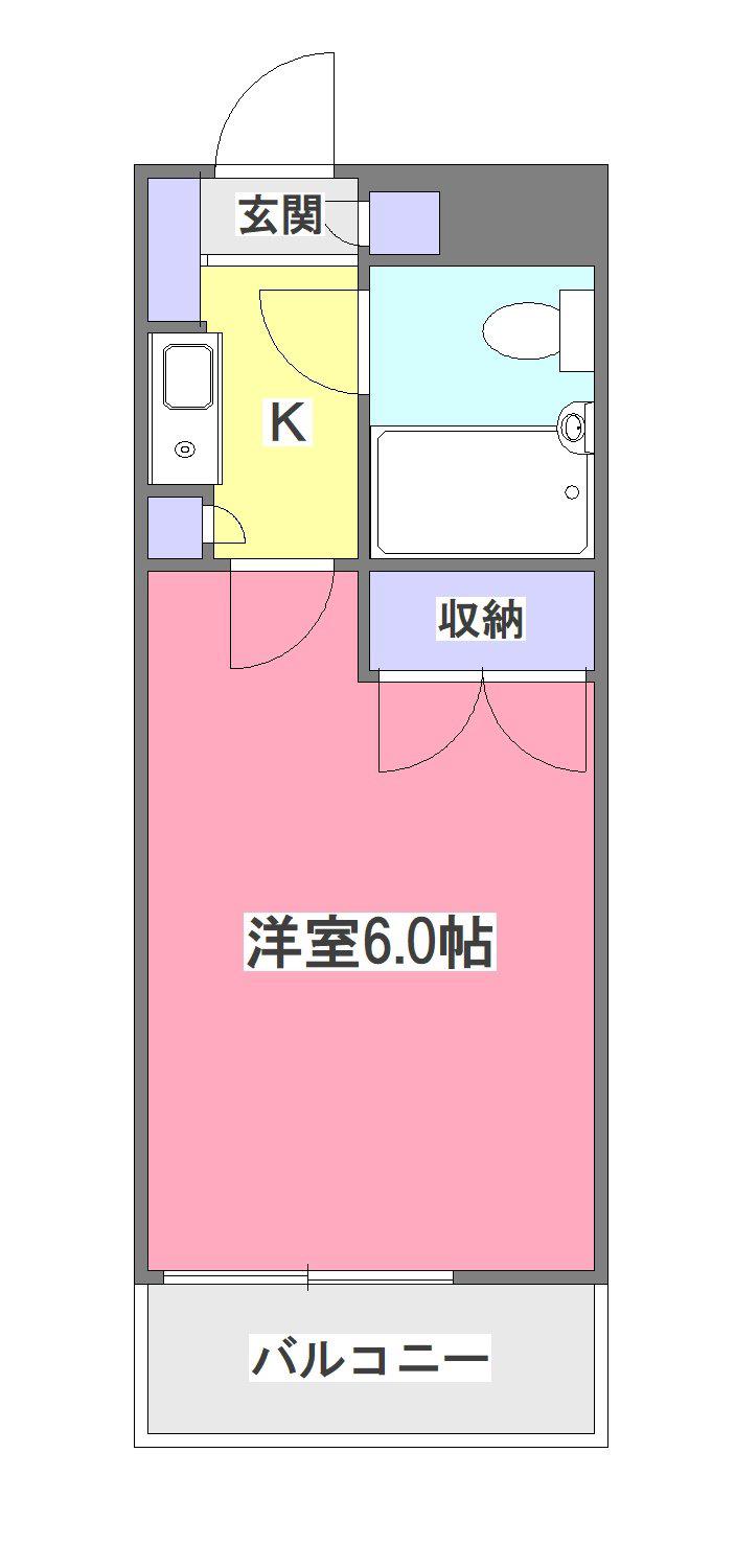ライブコア清瀬(1K/3階)の間取り写真