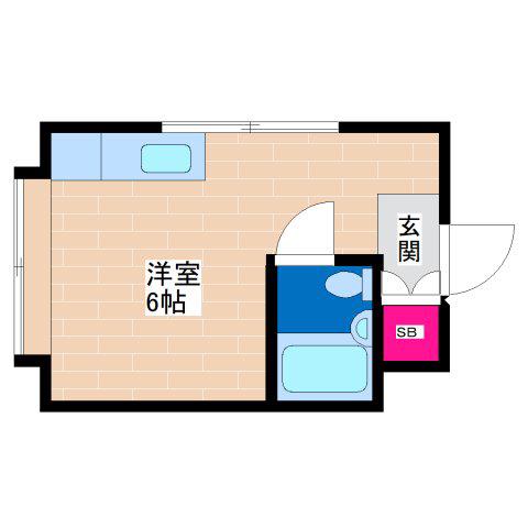 グランドハイツ喜連(ワンルーム/2階)の間取り写真