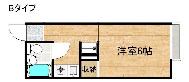 プレジール アイ(1K/2階)の間取り写真