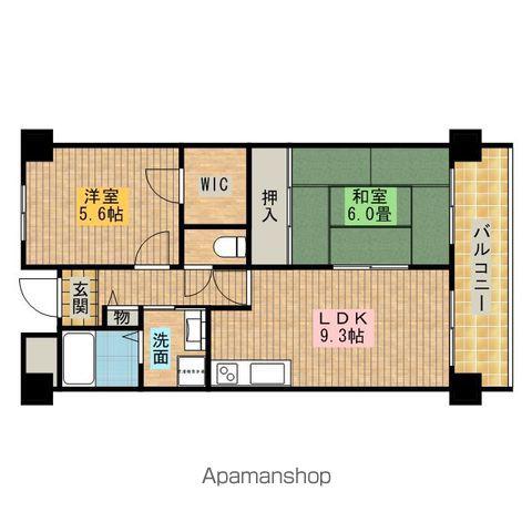 ベルメゾン堺(2LDK/3階)の間取り写真