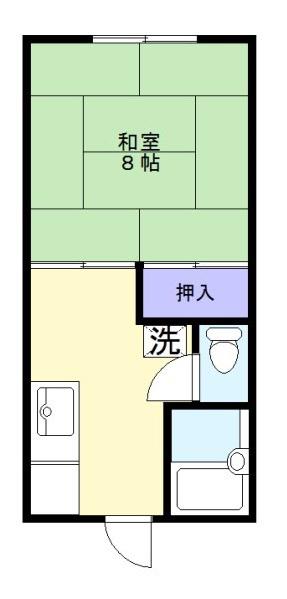 メゾネート(1K/1階)の間取り写真