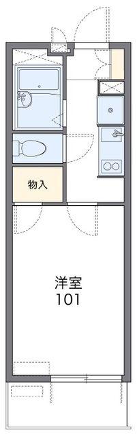 レオパレスSILK(1K/1階)の間取り写真
