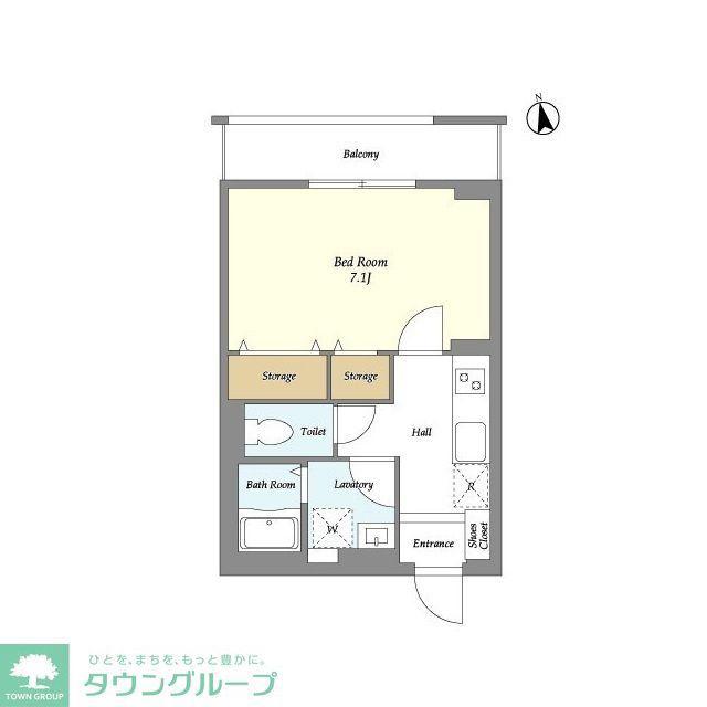 CASA LUNA SOL IKEGAMI(1K/3階)の間取り写真