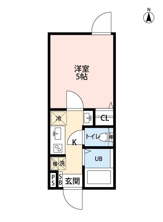 SENYO SQUARE 武蔵小杉(1K/1階)の間取り写真