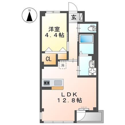 LAVIE SALE(1LDK/2階)の間取り写真