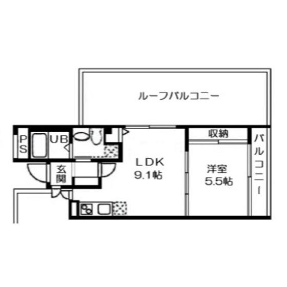 ライトテラス荻窪(1LDK/3階)の間取り写真