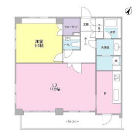 メゾン・ド・中目黒(1LDK/3階)の間取り写真
