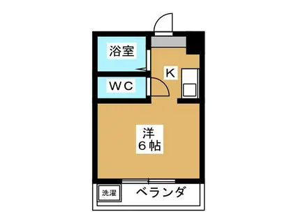 東陽レンタカービル(ワンルーム/4階)の間取り写真