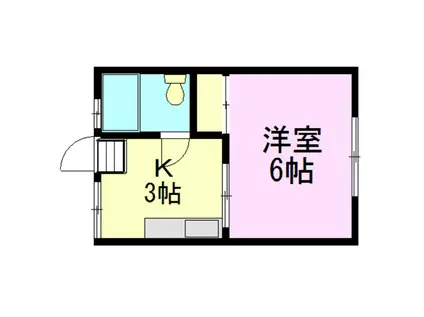 篠原ハイツ(1K/1階)の間取り写真