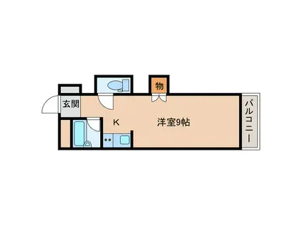 KATOIIマンション(1K/4階)の間取り写真