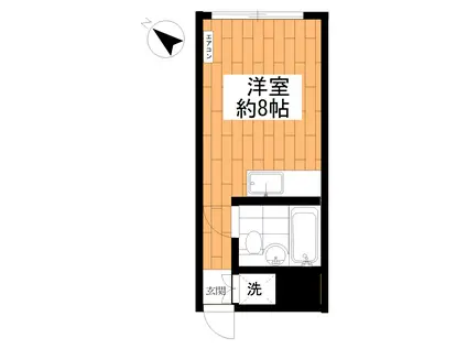 マック千束コート(ワンルーム/4階)の間取り写真