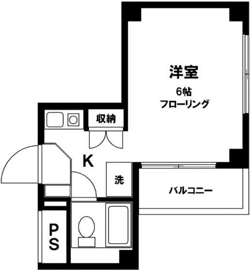 メゾンセイジョウ(ワンルーム/3階)の間取り写真