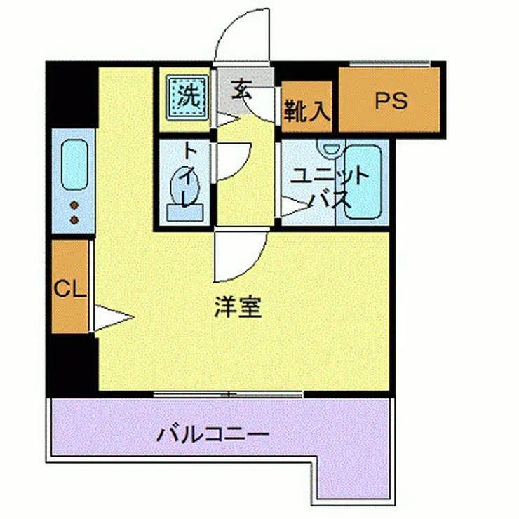 スカイコート神田第3 6階階 間取り