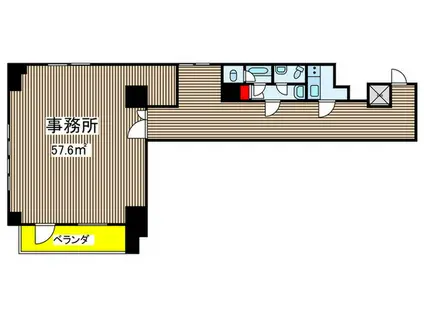 セレッソコート西原(ワンルーム/2階)の間取り写真