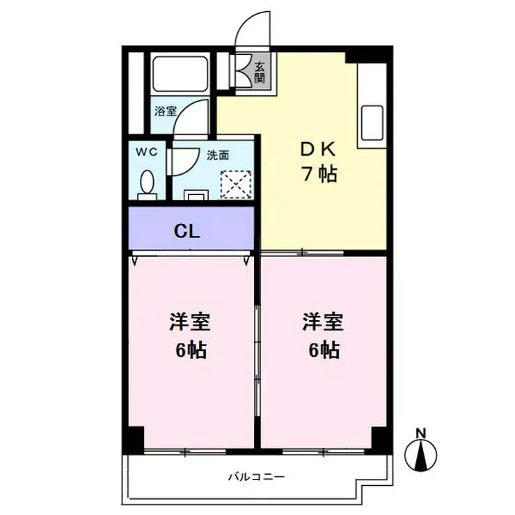 旭コーポラス 3階階 間取り