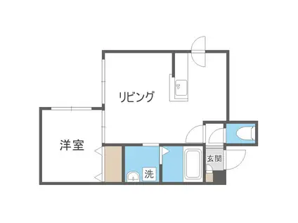 デイズ元町(1LDK/3階)の間取り写真