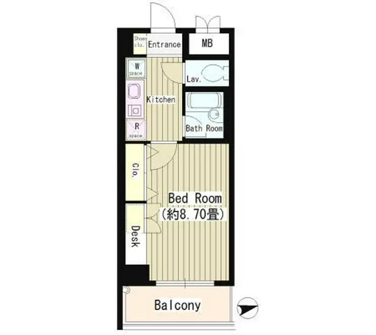 協和高輪マンション 5階階 間取り