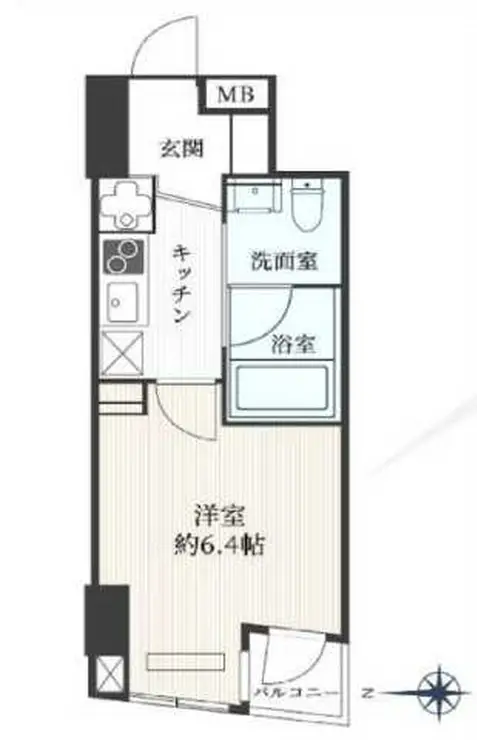 東建シティハイツ池袋 8階階 間取り