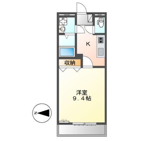 サンコーポHIROSAWA(1K/1階)の間取り写真