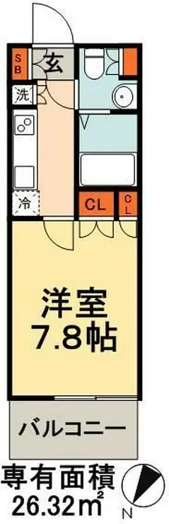 ヒューリックレジデンス千葉中央 12階階 間取り