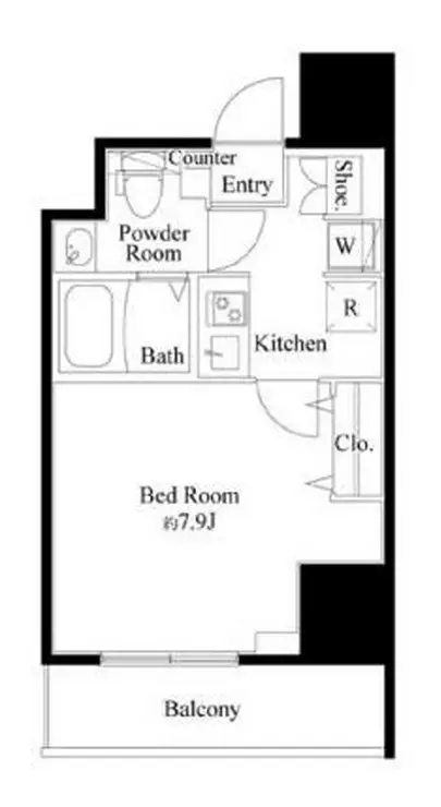 ルフレ深川イースト 10階階 間取り
