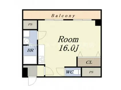 WINGCOUT 桜通(ワンルーム/2階)の間取り写真