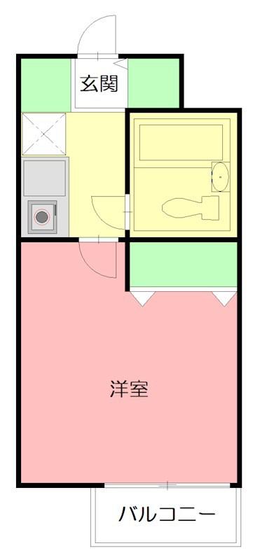 クリオさがみ野参番館(1K/3階)の間取り写真