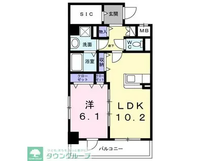 スリールステラ(1LDK/3階)の間取り写真