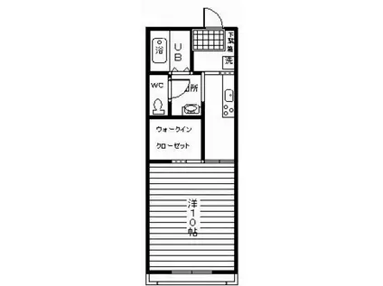 シャーメゾンASAHI(1K/2階)の間取り写真