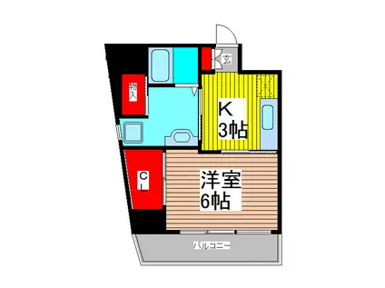 エポック45(1K/3階)の間取り写真