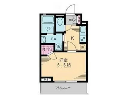 セレリーオ・ニッコー(1K/1階)の間取り写真